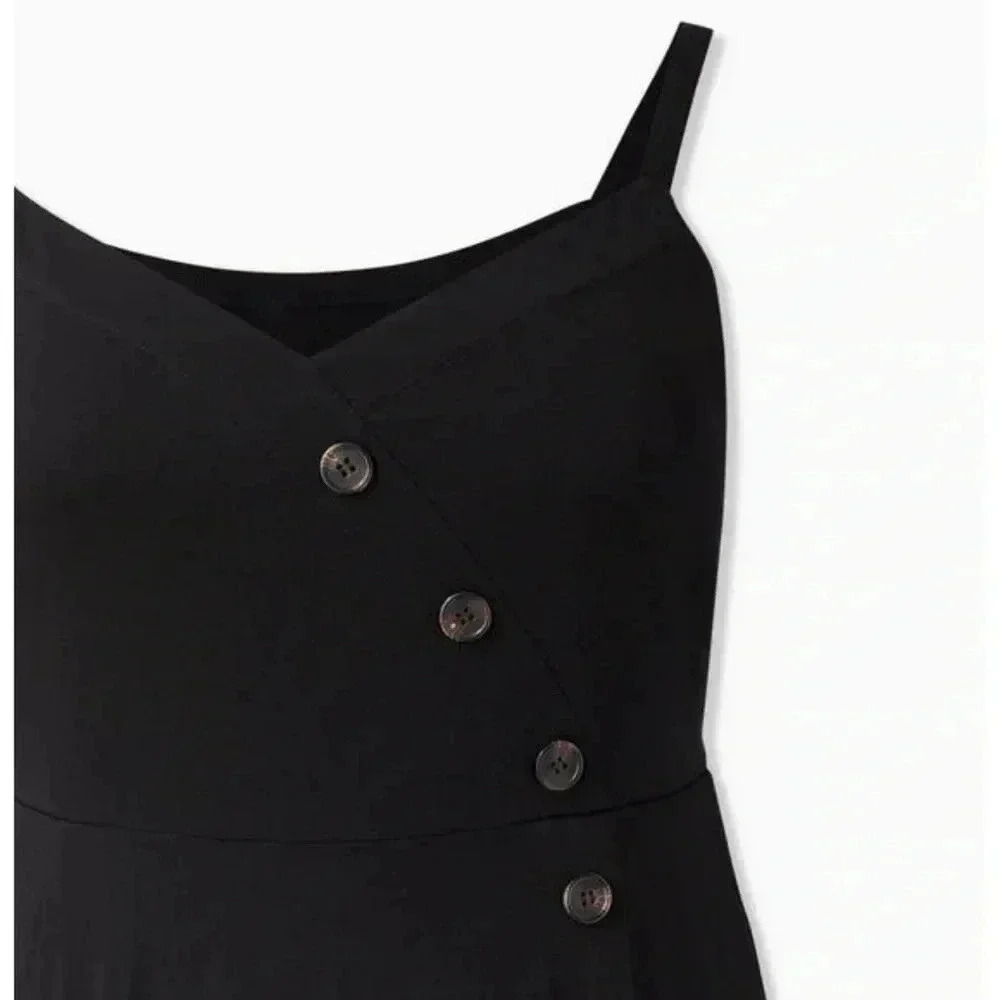 Torrid Midi Challis Asymmetrical Button-Front Dre… - image 6